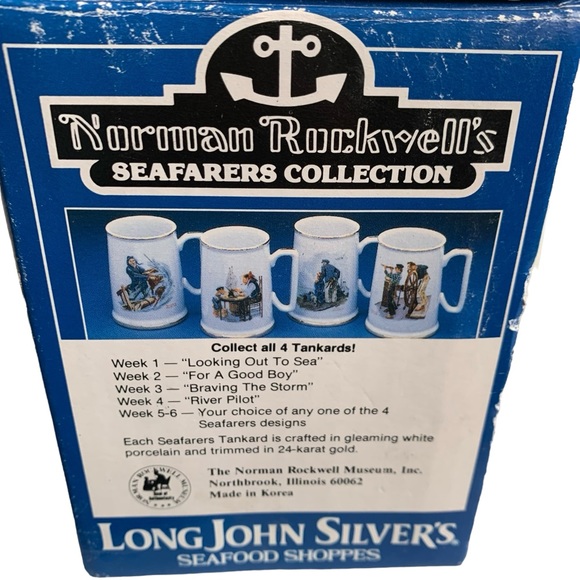 NORMAN ROCKWELL Seafarers Collection BRAVING THE STORM Tankard Mug 12 oz - Picture 7 of 7